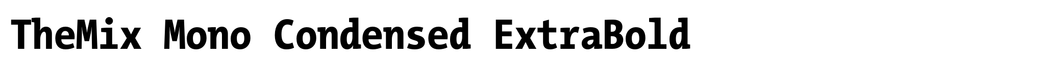 TheMix Mono Condensed ExtraBold image